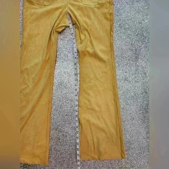 CIDER Pastel Yellow Plaid Flares SIZE SMALL - Picture 8 of 9